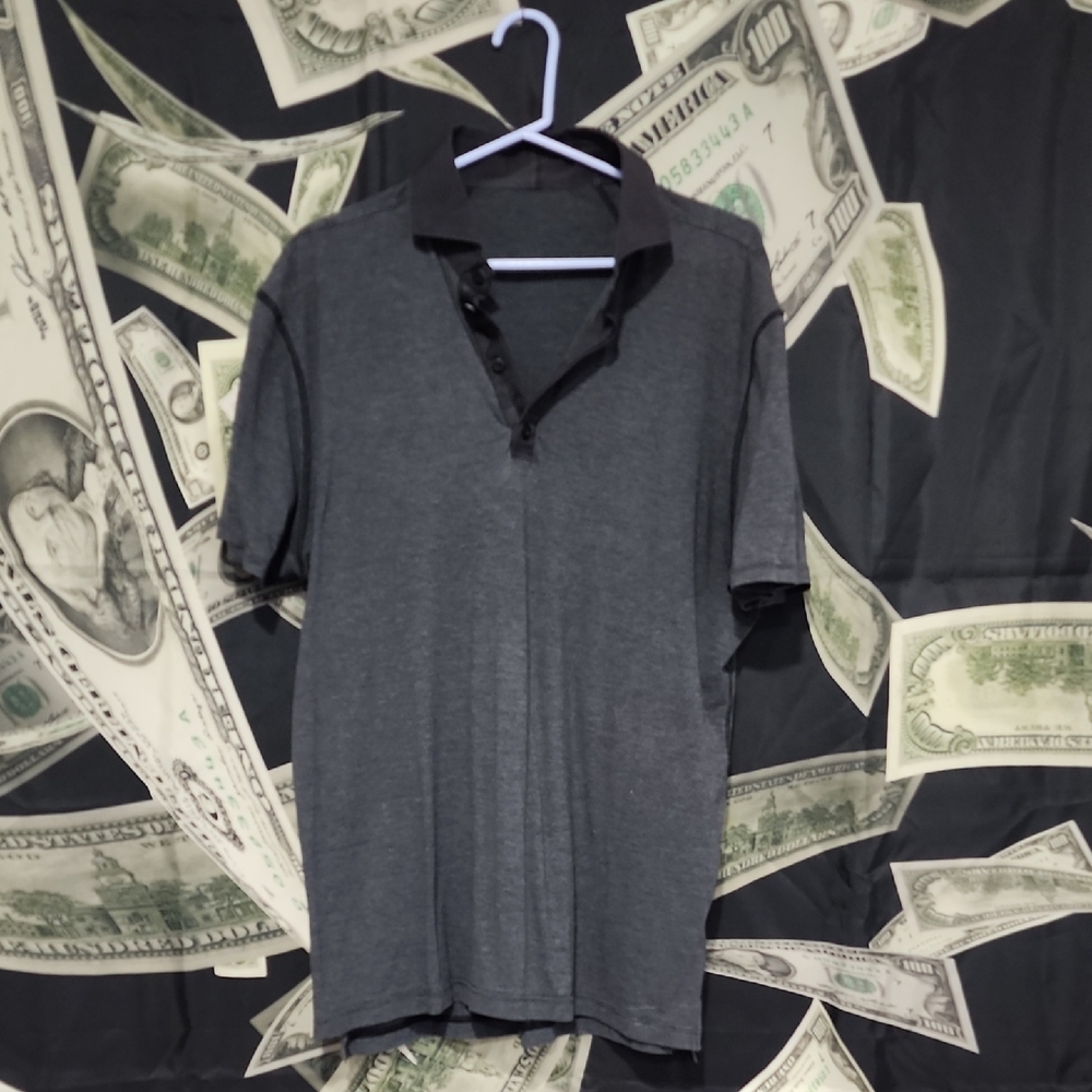 Lululemon Athletica Charcoal Polo Shirt